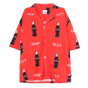 Cropp - Czerwona koszula Coca-Cola - czerwony
