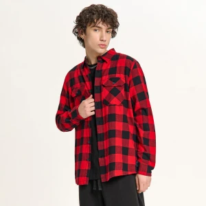 Cropp - Czerwona koszula w kratę - czerwony