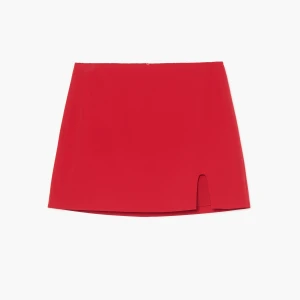 Cropp - Czerwona spódniczka mini - czerwony