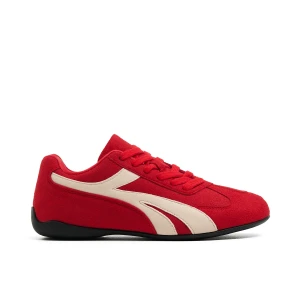 Cropp - Czerwone sneakersy z imitacji zamszu - czerwony