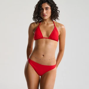 Cropp - Czerwony dół od bikini - czerwony