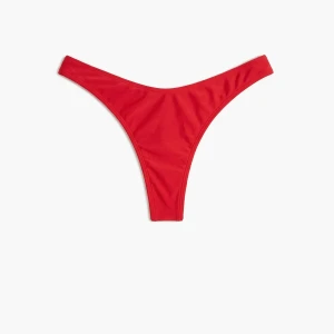 Cropp - Czerwony dół od bikini typu stringi - czerwony