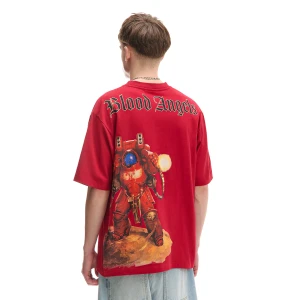 Zdjęcie produktu Cropp - Czerwony T-shirt z nadrukiem Warhammer - czerwony