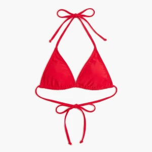Cropp - Czerwony wiązany stanik od bikini - czerwony