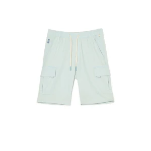 Cropp - Denimowe szorty typu jogger - niebieski