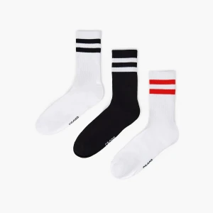 Cropp - Długie skarpety 3 pack - biały