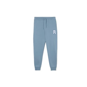 Cropp - Dresowe joggery regular z naszywką - surowy granatowy
