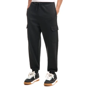 Cropp - Dresowe joggery z kieszeniami cargo - czarny