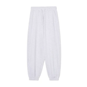 Cropp - Dresowe joggery z literą H na kieszeni - jasny szary