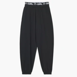 Cropp - Dresowe joggery z napisem w pasie - czarny