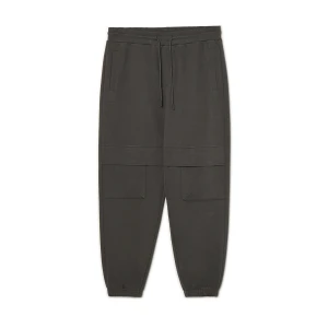 Cropp - Dresowe joggery z regulowaną kieszenią cargo - szary