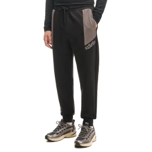 Cropp - Dresowe joggery z wstawkami przy kieszeniach - czarny