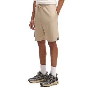 Cropp - Dresowe spodenki z kieszenią cargo - beżowy