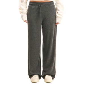Cropp - Dresowe spodnie wide leg - szary
