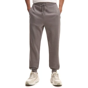 Cropp - Dresowe spodnie z zapinanymi kieszeniami - szary