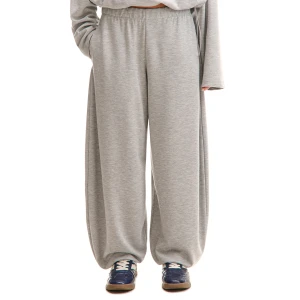 Cropp - Dresowe szare spodnie loose - jasny szary