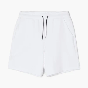 Cropp - Dresowe szorty z kieszenią na zamek - biały