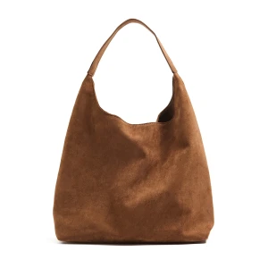 Cropp - Duża brązowa torebka hobo - brązowy