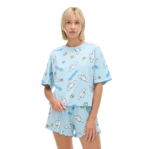 Cropp - Dwuczęściowa krótka piżama Cinnamoroll - różowy