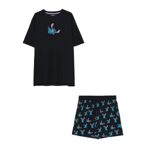 Cropp - Dwuczęściowa piżama Stich - czarny