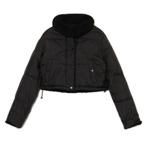 Cropp - Dwustronna czarna kurtka puffer - czarny