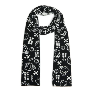 Cropp - Dwustronny szalik Hello Kitty - czarny