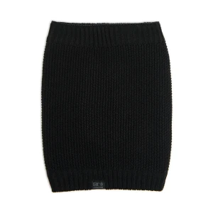 Cropp - Dzianinowy czarny komin - czarny