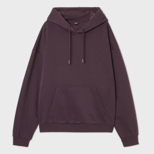 Cropp - Fioletowa bluza hoodie z efektem sprania - fioletowy