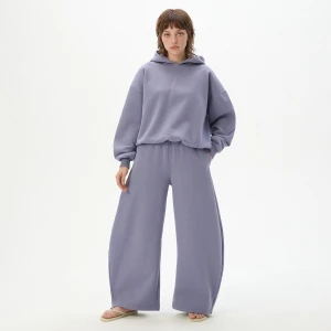Cropp - Fioletowe spodnie heavyweight barrel - fioletowy