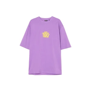 Cropp - Fioletowy T-shirt z haftem - fioletowy