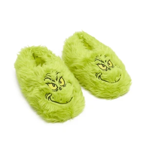 Cropp - Futrzaste kapcie Grinch - zielony