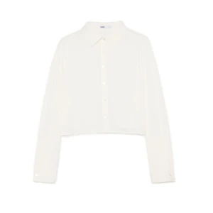 Cropp - Gładka biała koszula - biały