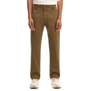 Cropp - Gładkie spodnie regular fit - zielony