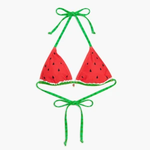 Cropp - Góra od bikini z motywem arbuza - czerwony