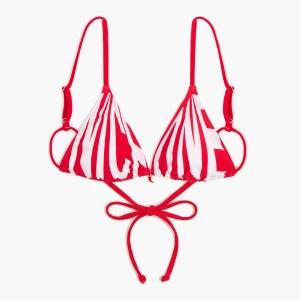 Cropp - Góra od bikini z regulacją i wiązaniem - czerwony