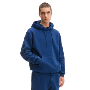 Cropp - Granatowa bluza regular z kapturem - granatowy