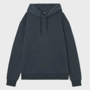 Cropp - Granatowa bluza regular z kapturem - niebieski