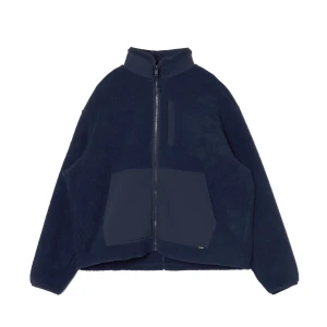 Cropp - Granatowa bluza sherpa - surowy granatowy