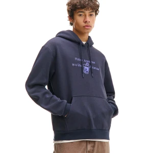 Cropp - Granatowa bluza z haftowanym napisem - granatowy