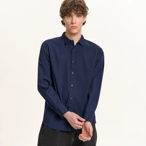 Cropp - Granatowa koszula regular - granatowy