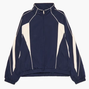 Cropp - Granatowa kurtka wiatrówka ze stójką - granatowy