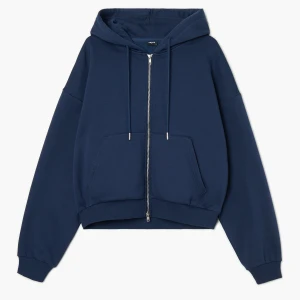 Cropp - Granatowa rozpinana bluza z kapturem - granatowy