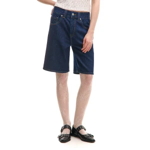 Cropp - Granatowe jeansowe szorty - granatowy