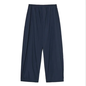 Cropp - Granatowe spodnie baggy - granatowy