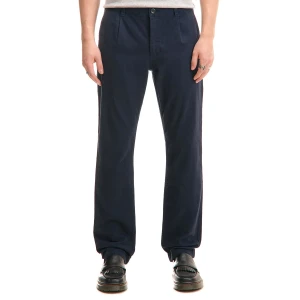Cropp - Granatowe spodnie chino slim - granatowy