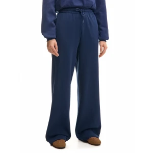 Cropp - Granatowe spodnie dresowe basic - granatowy