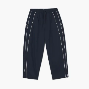 Cropp - Granatowe spodnie z dekoracyjnym wykończeniem - granatowy