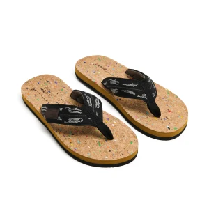 Cropp - Japonki na korkowej podeszwie - brązowy