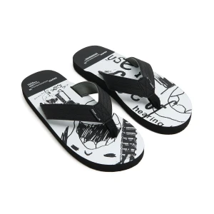 Cropp - Japonki z motywem rysunkowym - biały