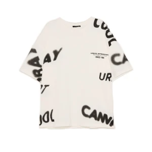 Cropp - Jasna koszulka z napisami - biały